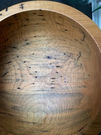 Image 6 of Handmade Wood Bowl, Beetle Kill Pine Wood, Fruit Bowl