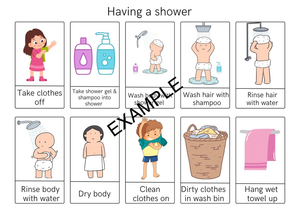 Shower & Toileting sequence 