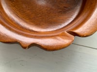 Image 8 of Monkey Pod Wood Bowl, MCM Wood Bowl, Flower Petal Shape