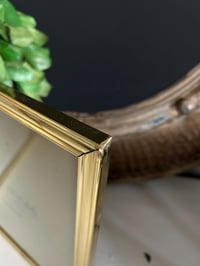 Image 4 of Brass Double Picture Frame, Folding Bi-Fold, 8x10