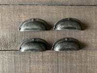 Image 1 of Set of Four Metal Drawer Pull, Rustic, Farmhouse