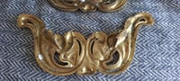 Image 5 of Brass Rococo Furniture Bracket Pair, Ornate French Baroque Trim