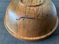 Image 9 of Handmade Wood Bowl, Beetle Kill Pine Wood, Fruit Bowl