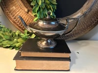 Image 1 of Antique Silver Monogrammed Teapot