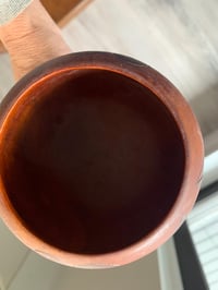 Image 7 of Set of 2 Carved Wood Goblets, Floral Design