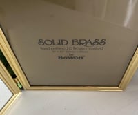 Image 6 of Brass Double Picture Frame, Folding Bi-Fold, 8x10