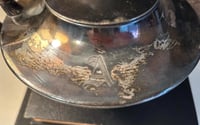 Image 2 of Antique Silver Monogrammed Teapot