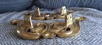 Image 7 of Brass Rococo Furniture Bracket Pair, Ornate French Baroque Trim