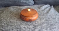 Image 1 of Wooden Bowl with Lid, Boho, Jewelry Storage