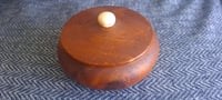 Image 2 of Wooden Bowl with Lid, Boho, Jewelry Storage