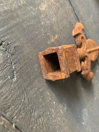 Image 6 of Rusty Cast Iron Fleur de Lis, Star Finial