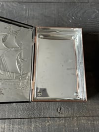 Image 3 of Tall Ship Tin, Copper Metal Box