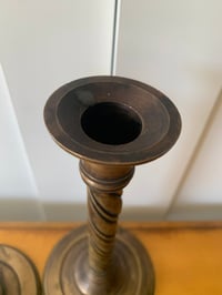 Image 4 of Set of 2 Brass Candleholders, Vintage Decor, Candlesticks