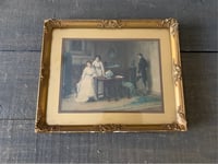 Image 1 of Framed Antique Sydney Kendrick Print, 1930s, Signed