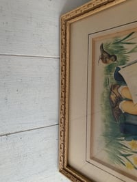 Image 7 of Framed Vintage Boy and Daffodils Print
