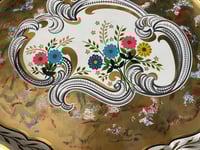 Image 2 of BaretWare Metal Tray, English Floral Vanity Barware