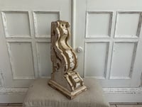 Image 1 of Large Cream Distressed Wood Corbel