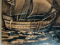 Image 7 of Tall Ship Tin, Copper Metal Box