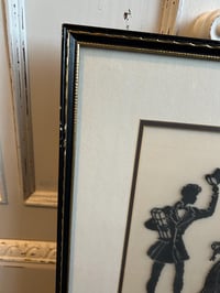 Image 2 of Framed Stitched Tapestry, Silhouette Cameo