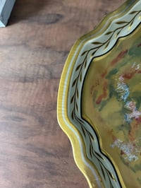 Image 4 of BaretWare Metal Tray, English Floral Vanity Barware