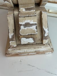 Image 3 of Large Cream Distressed Wood Corbel