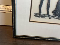 Image 3 of Framed Stitched Tapestry, Silhouette Cameo