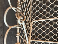 Image 4 of Scrolled Metal Wire Basket, Farmhouse Decor