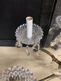 Image 2 of Antique Spanish Brass and Crystal Chandelier