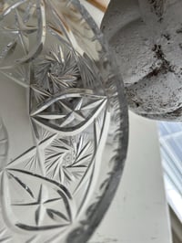 Image 5 of Crystal Goblet, Pinwheel Cut Glass, Chalice Bowl