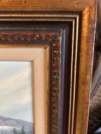 Image 8 of Framed Winter Landscape, Oil Painting