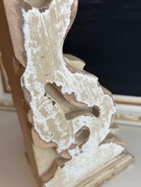 Image 5 of Large Cream Distressed Wood Corbel