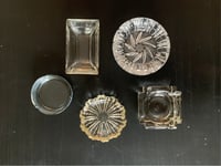 Image 1 of 70s Crystal Ashtrays