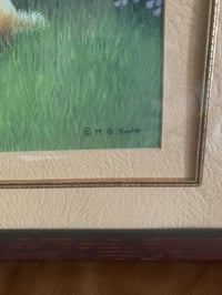 Image 2 of Mary G. Smith Print, Boy and Dog, Signed Canadian Art, Framed