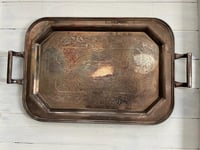 Image 1 of Viking Plate Silver Tray, MCM Barware