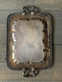 Image 7 of Silver Bar Tray, Ornate Carved Handles