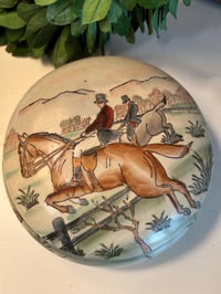 Image 2 of Porcelain Cannister, Hunting Scene
