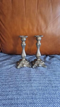Image 1 of Silver Plated Set of Two Candle Stick Holders, W.A Rogers, 1520, S.P. Lead