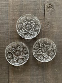 Image 1 of Set Of 3 Mid Century Glass Coasters