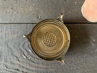 Image 6 of Glass Ashtray, Brass Footed Dish