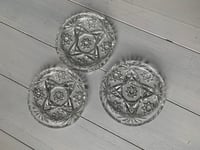 Image 2 of Set Of 3 Mid Century Glass Coasters