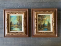 Image 2 of Wood Frame, Oil on Canvas, Original Artwork, 8x10