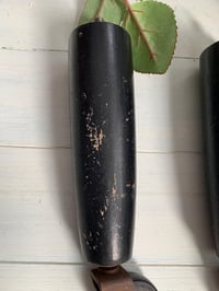 Image 2 of Set of 2 Wood Furniture Legs with Wheels