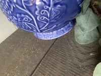 Image 6 of Blue Pottery Pitcher, Andrea by Sadek, Farmhouse Jug, Made in Portugal