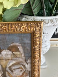 Image 3 of Floral Print in Gold Ornate Frame (9x9 inches)