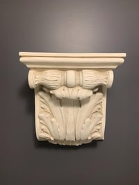 Image 1 of Corbel Bracket Shelf, Acanthus Leaf Scroll, Set of Wall Sconces