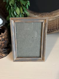 Image 1 of Gold Painted Wood Frame: Shabby Chic Farmhouse Decor (5x7)