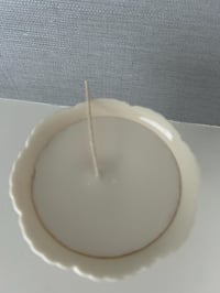 Image 7 of Lace Porcelain Pedestal Bowl, Soy Candle, Cream Container, Made in Canada