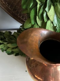 Image 4 of Brass and Copper Pitcher, MCM Jug, Farmhouse Vase
