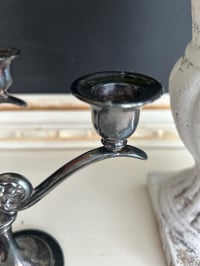 Image 7 of Set of Two Silver Plated Candle Stick Holders, Oneida Silversmith