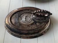 Image 7 of Antique Ornate Silver Serving Dish, Made in England
